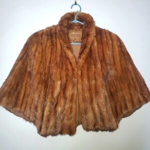 Murphy's brown mink jacket/shawl.